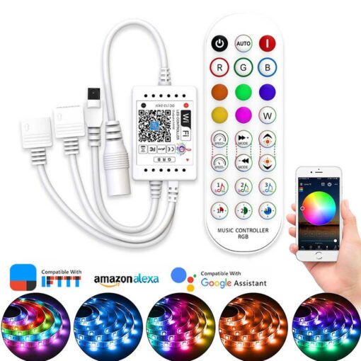 کنترلر RGB Magic home +IR Remote + Ex Mic