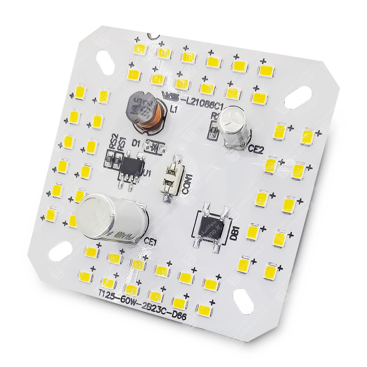 DOB-60W-مربعی-خازن-دار-سفید