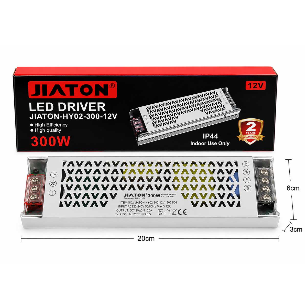 پاور Slim 12V 25A 300W برند جیاتون