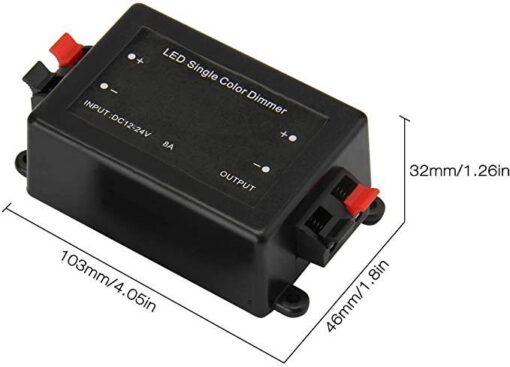 ابعاد دیمر ریموتی RF